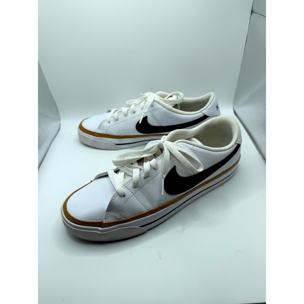 Nike Court Legacy CU4150-102 Mens 9 Sneaker White Desert Ochre Leather Shoes
